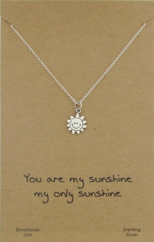 The smiley sunshine pendant necklace